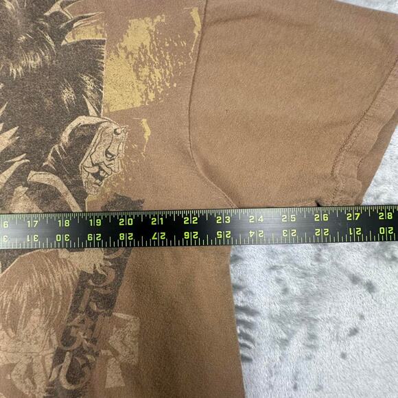 Rare Vintage Grail Rurouni Kenshin Cream Brown ODM Tag Graphic T-shirt Size L - Picture 6 of 8